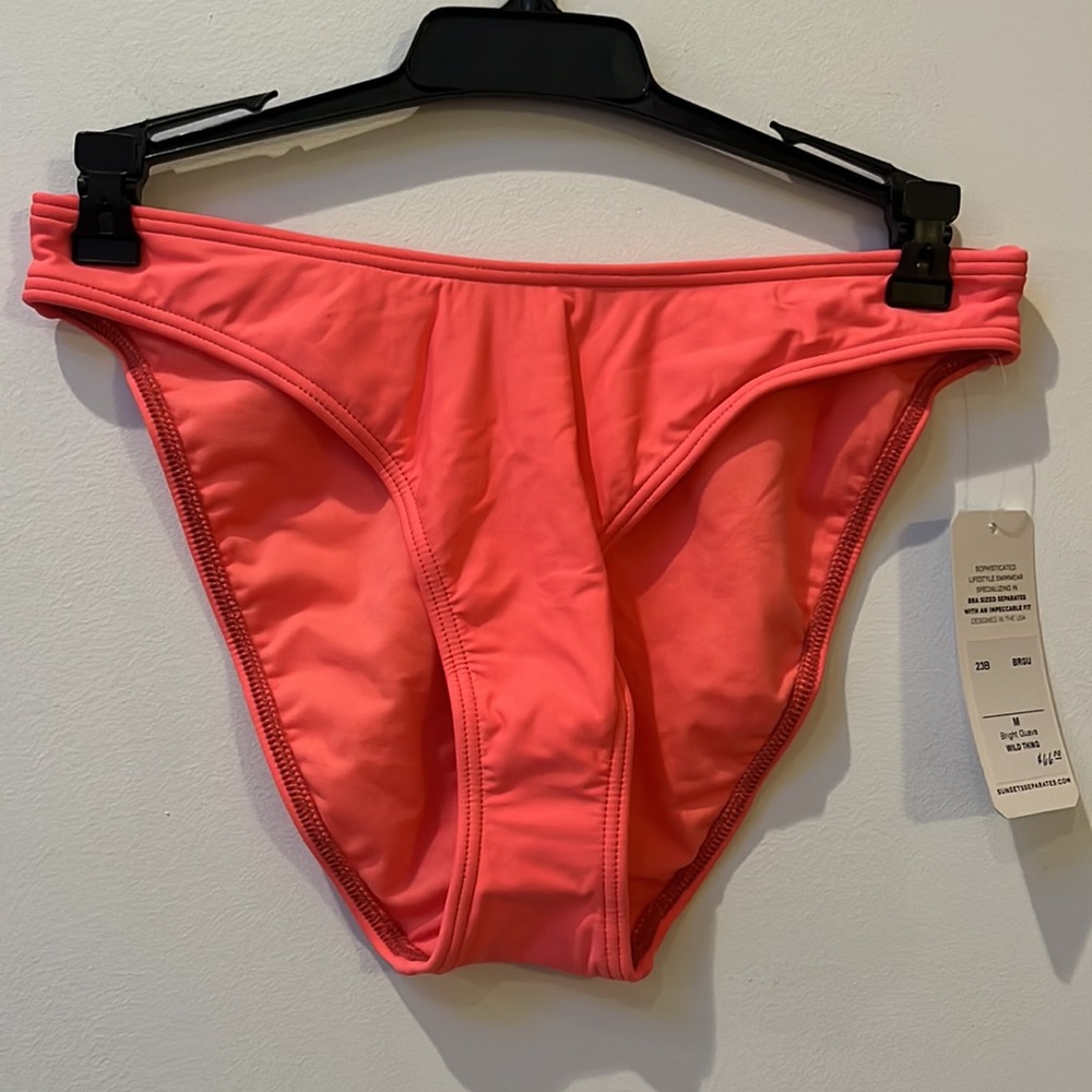 Sunsets California Bright Guava Wild Thing Bikini Bottom,Medium,NWT - Picture 4 of 10
